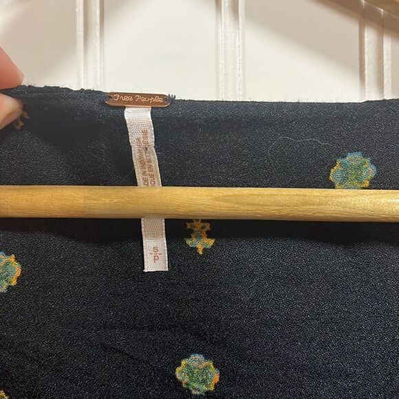 Free People love grows keyhole black button down playsuit romper - Picture 5 of 8